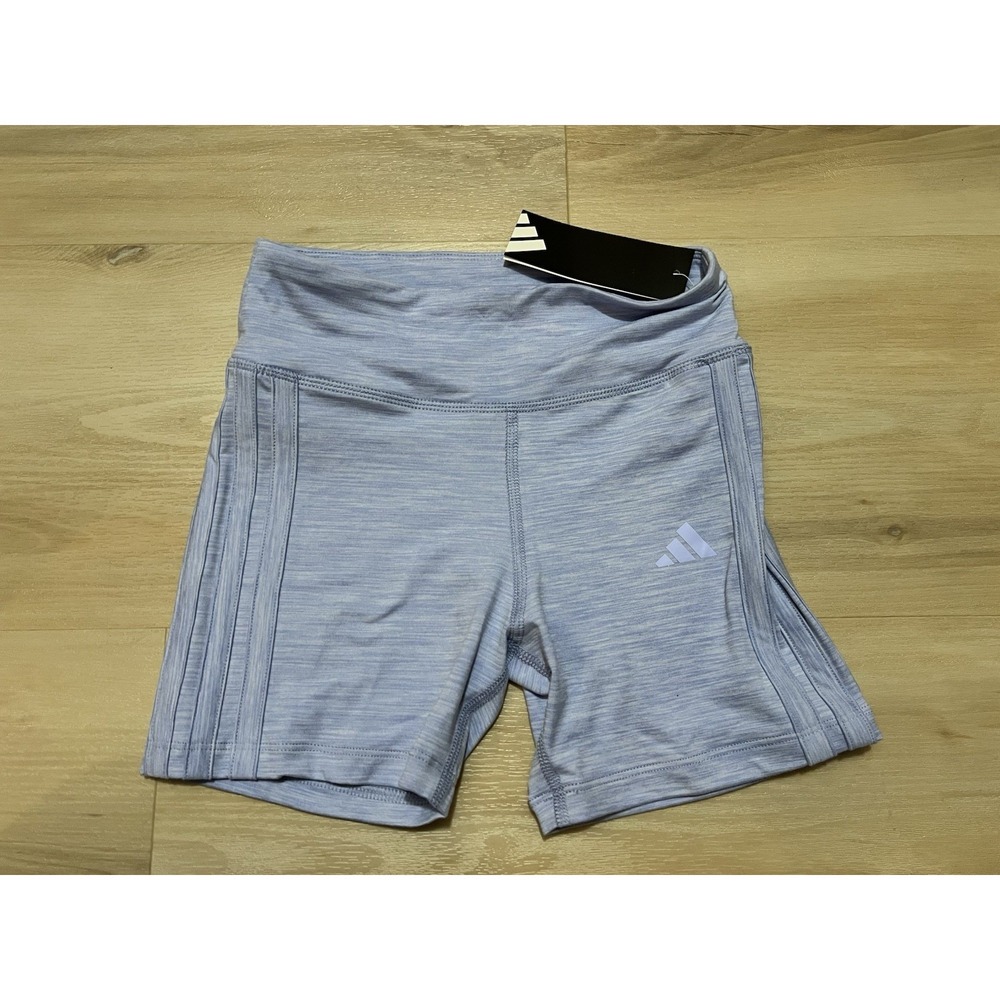 NWT Girls' Adidas Mélange Bike Shorts‎ Youth Size Medium 10/12 Light Lavender
